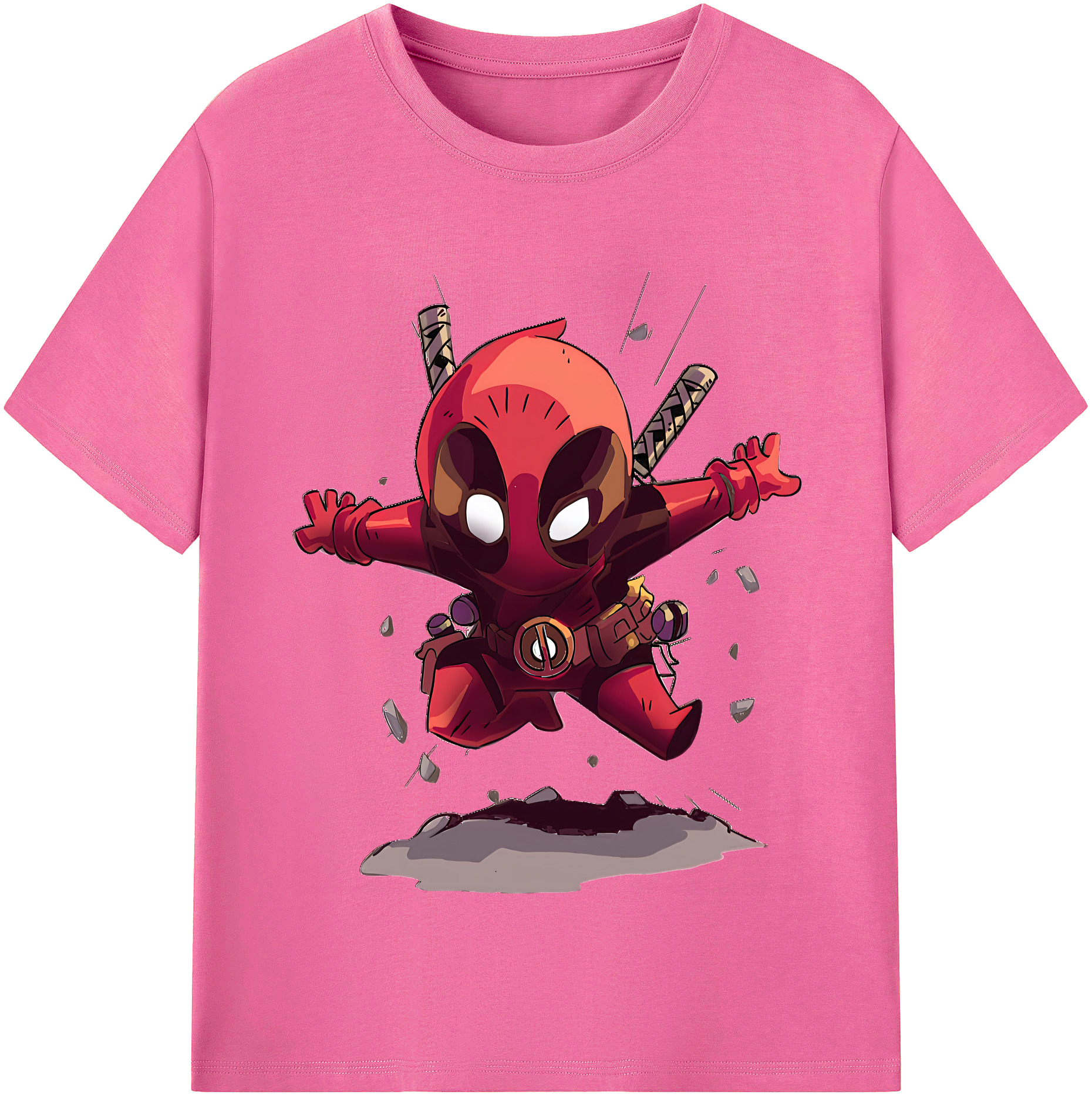 （画像用） Deadpool デッドプール レディースカジュアルプリントTシャツ（綿100％）